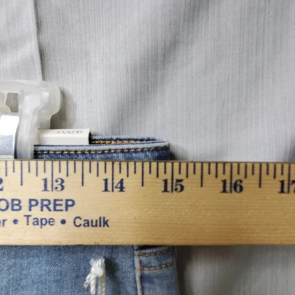 Soft Surroundings Jeans Womens Size 10p Skinny Ankle Glitter Stripes On Sides - Picture 10 of 11